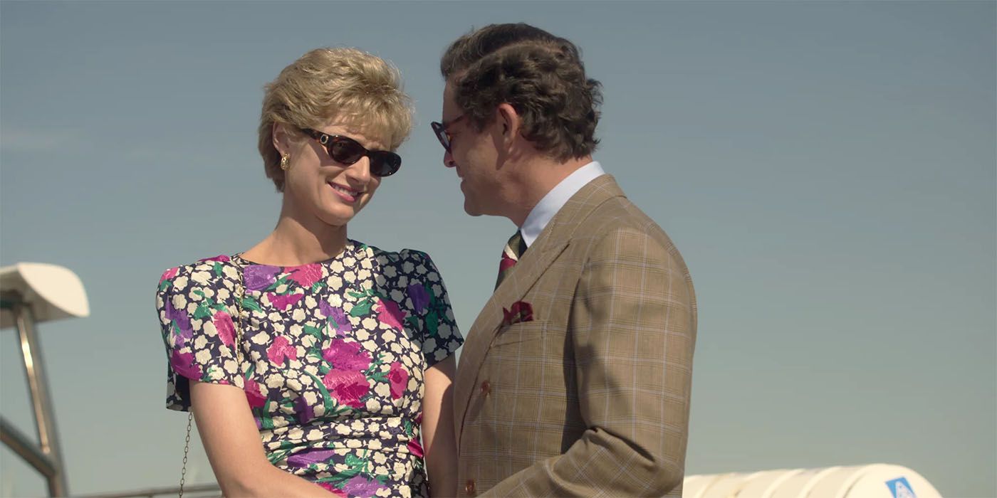 Princess Diana smiles in the sun with Prince Charles in The Crown Season 5
