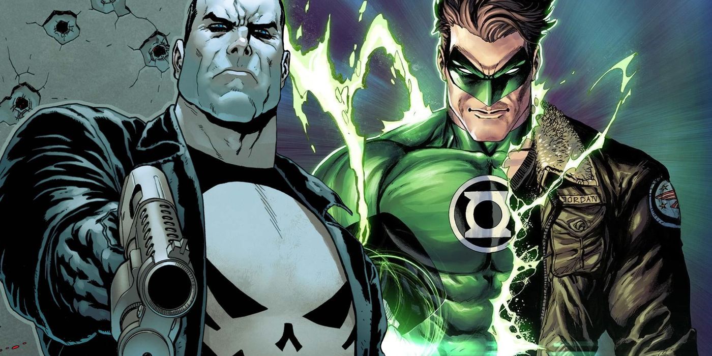 Justiceiro e Lanterna Verde Marvel DC Comics