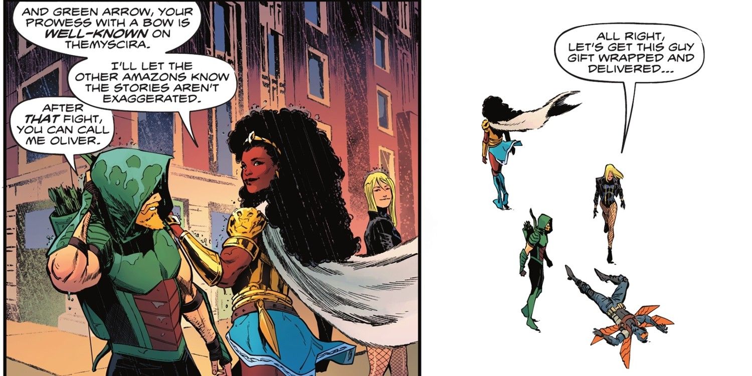 Queen Nubia Confirms Amazons Respect Green Arrow's Archery Skills