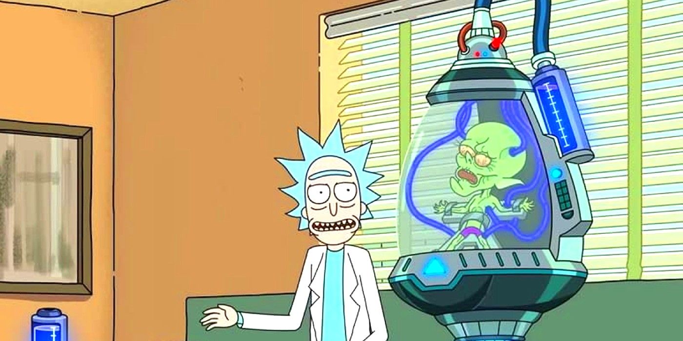 Rick in Dr Wong's office in Rick and Morty season 6