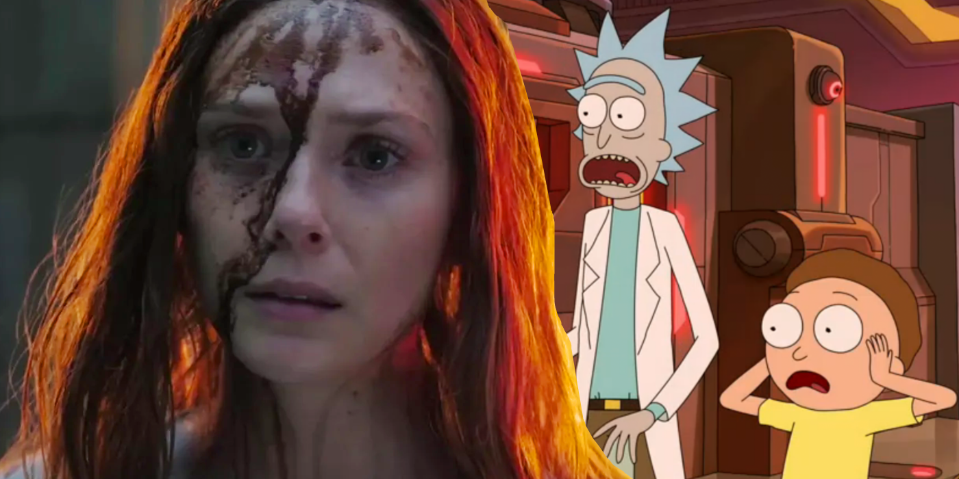 Rick & Morty and Scarlet Witch from Doctor Strange 2