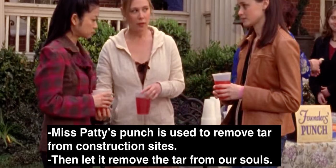 Rory And Paris Iconic Scene Before Getting Drunk On Miss Patty Punch