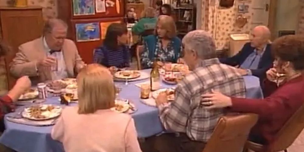 Keluarga Conner makan malam Thanksgiving bersama di Roseanne