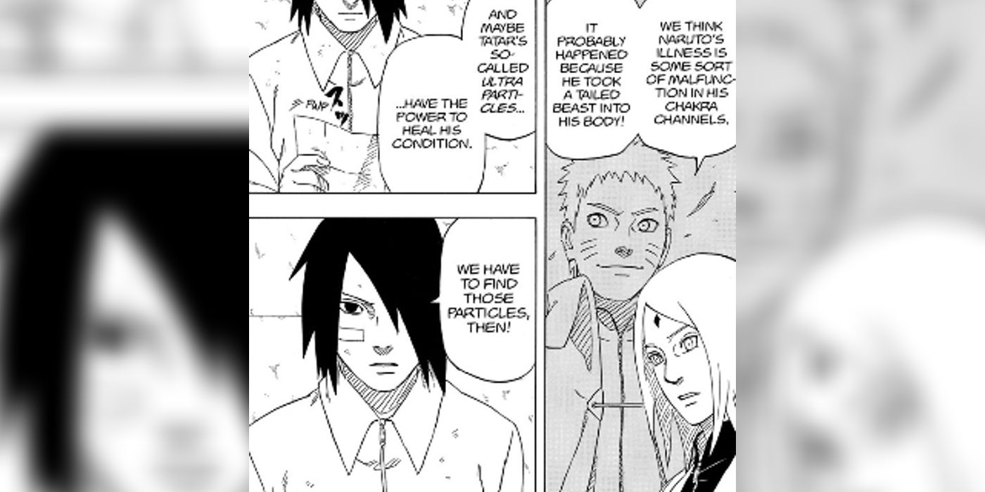 Sakura suggests that Naruto might have gotten the illness when Kurama got sealed inside of him in Sasuke's Story