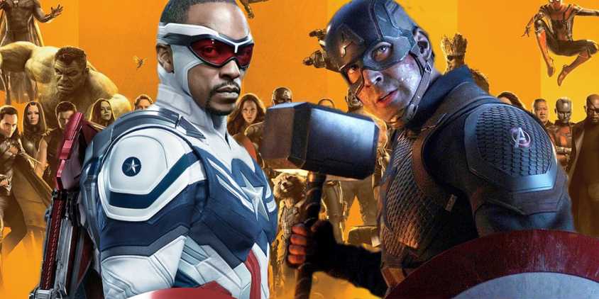 Sam Wilson Steve Rogers Captain America MCU