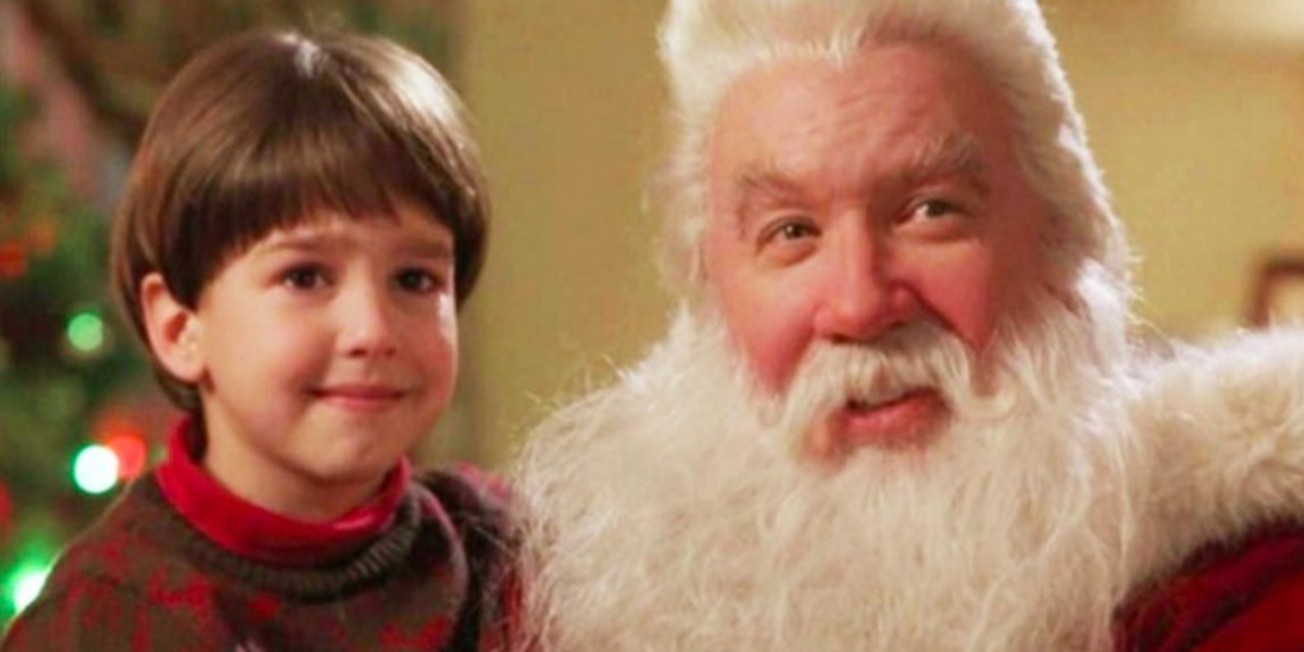 Tim Allen and Eric Lloyd as father and son in The Santa Clause