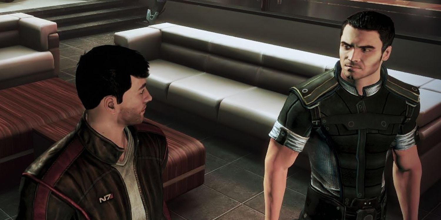 Kaidan Alenko and Shepard in Mass Effect