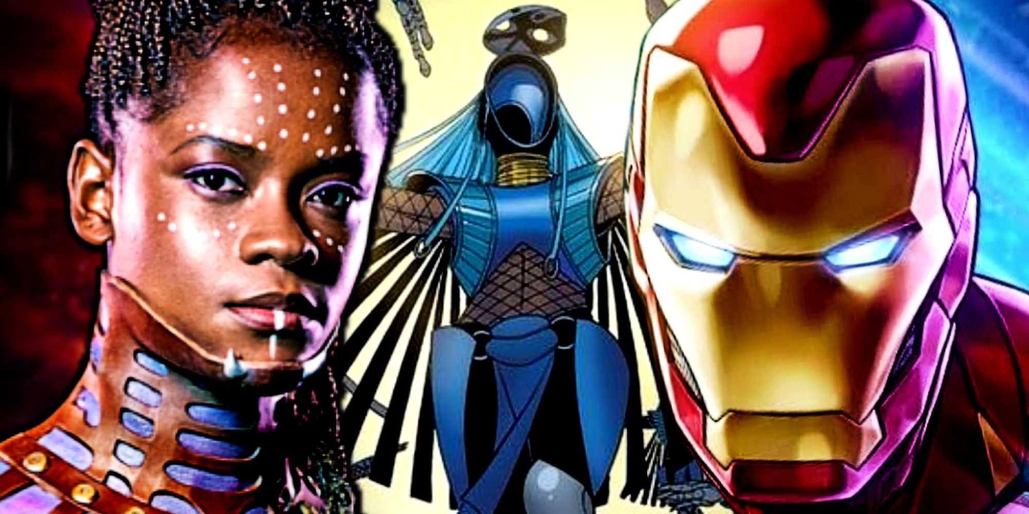 Shuri, Iron Man, and the Wakanda Forever Midnight Angels