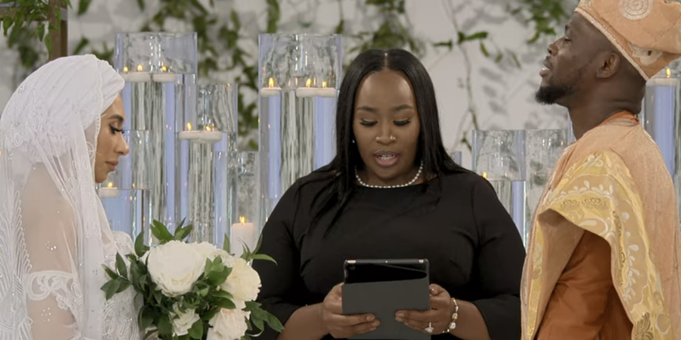 SK and Raven on Love Is Blind Season 3 at the altar