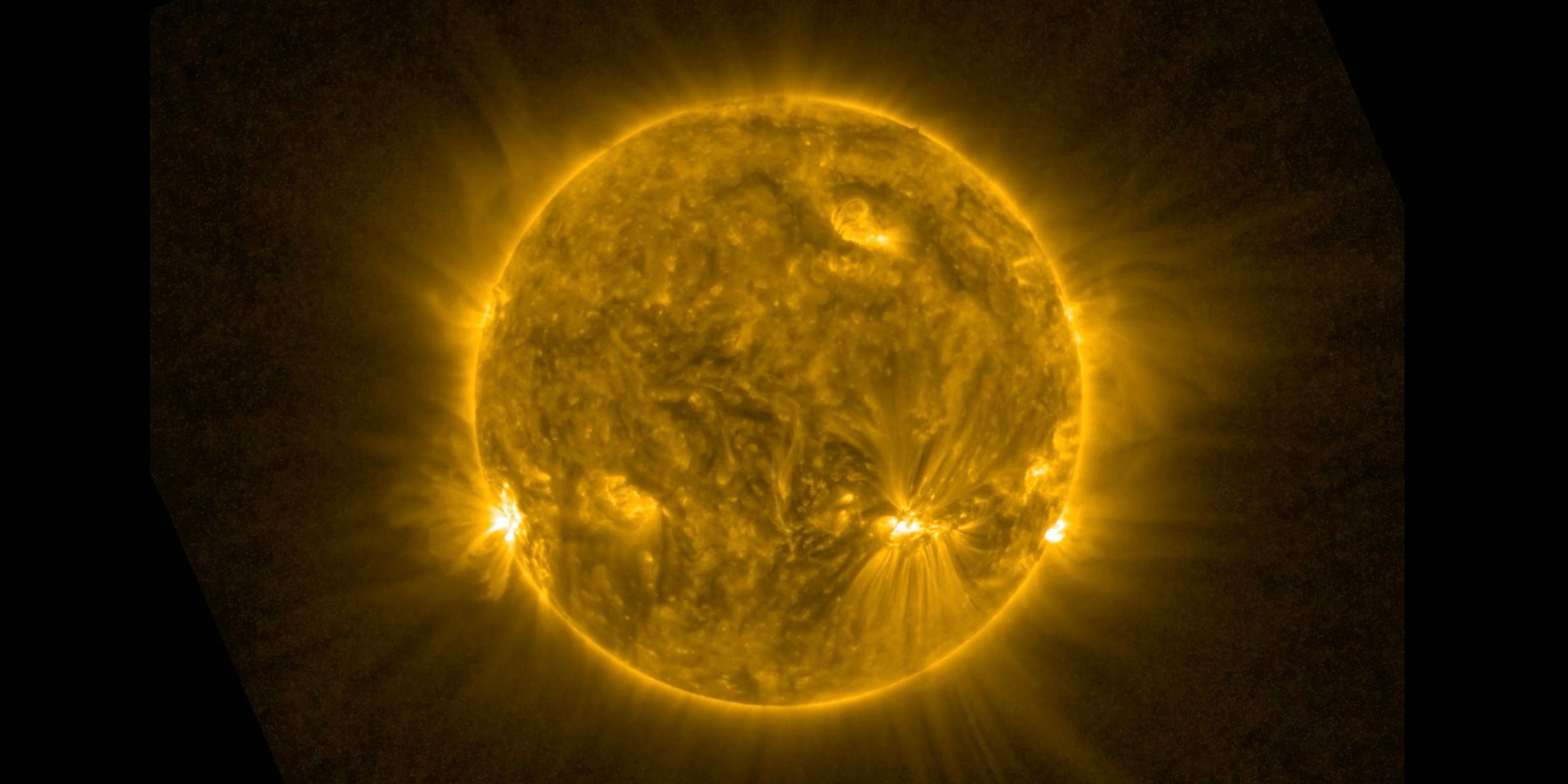 An image of the sun captured by ESA's Solar Orbiter