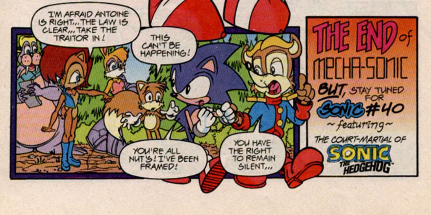 Sonic é preso no final do Mecha Madness Special