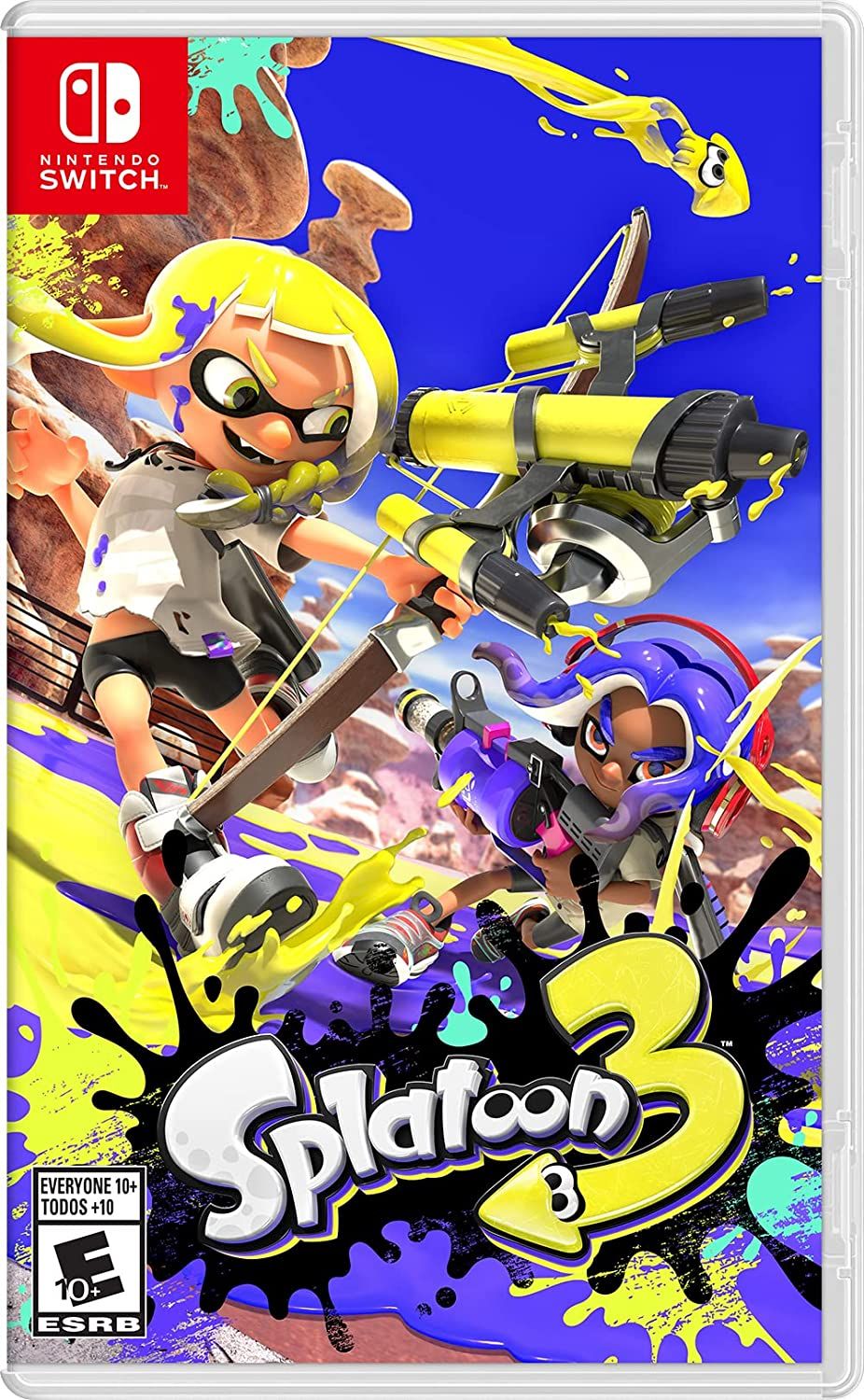 Splatoon 3 - os personagens de splatoon se envolvem em uma guerra total de paintball