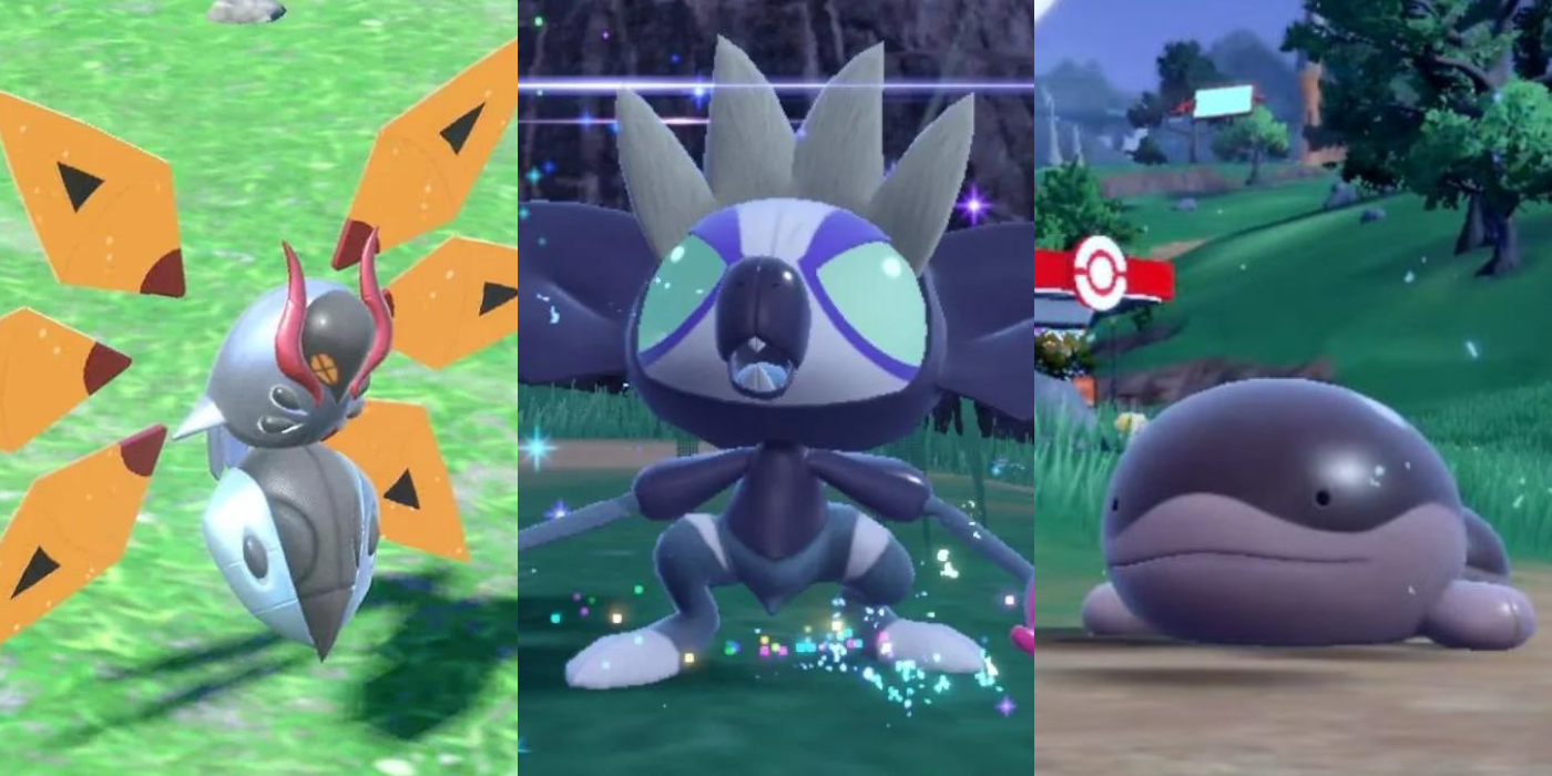 Split featured image of various Poison-types from Pokémon Scarlet and Violet
