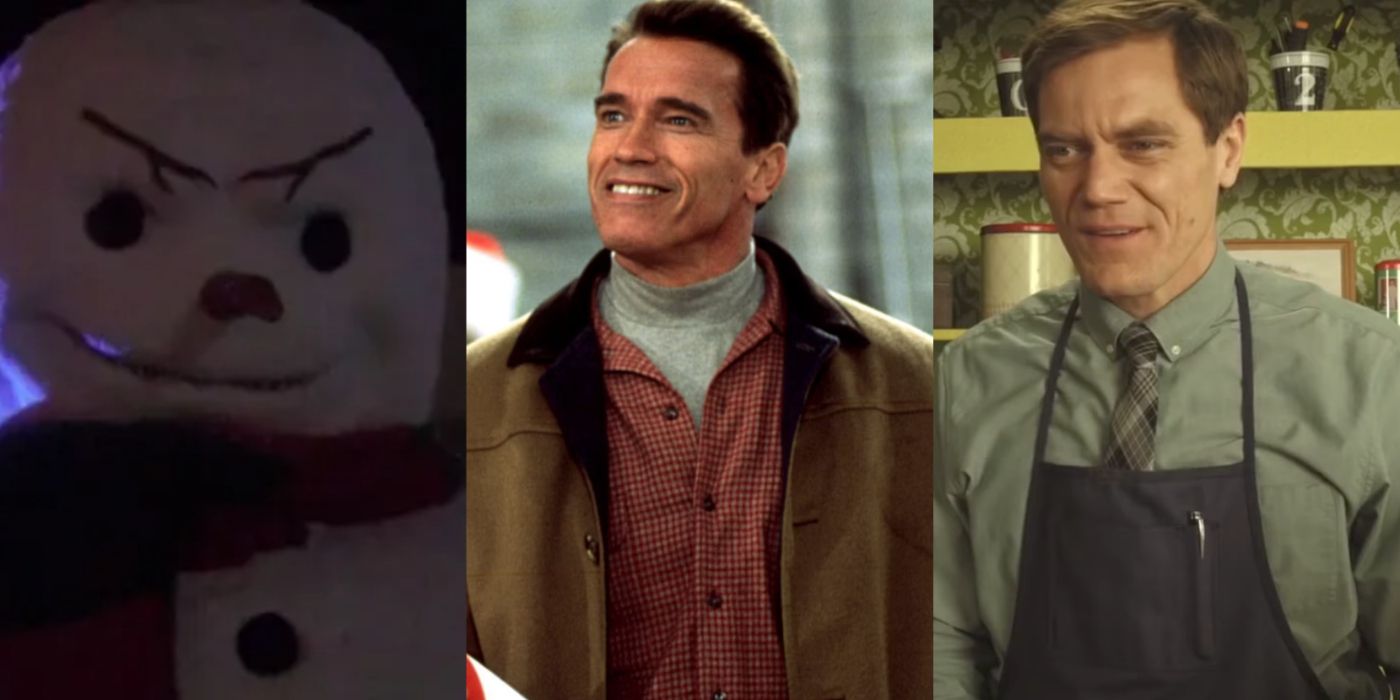 Split image of Jack Frost 2, Jingle All the Way, and Pottersville