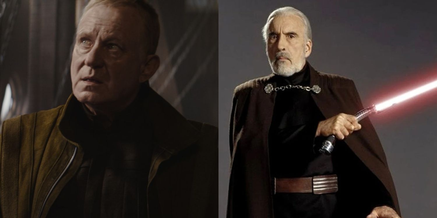 Split image of Luthen Rael and Count Dooku