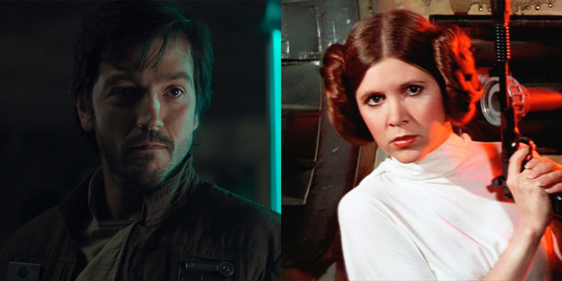 Split_image_of_Cassian_Andor_in_Rogue_One_and_Leia_Organa_with_a_blaster_in_Star_Wars