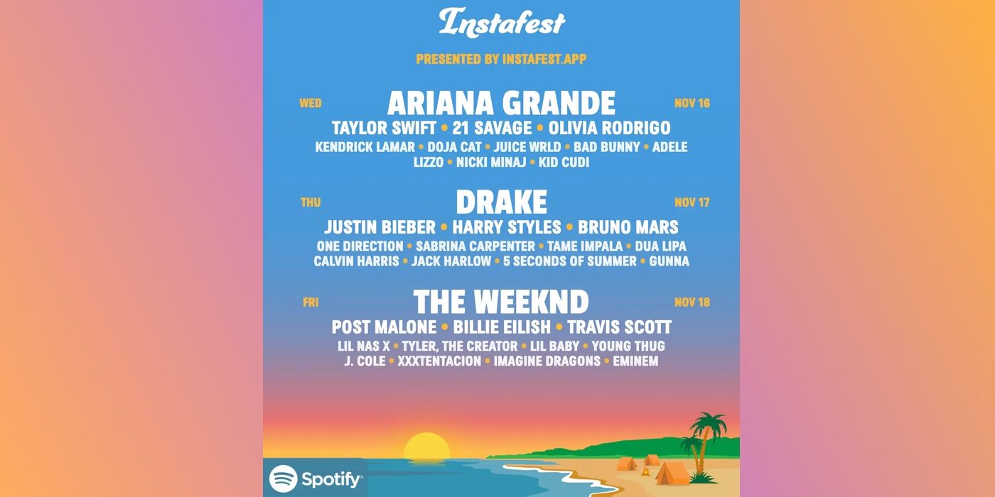 Spotify Instafest: How To Create & Share Your Festival Lineup