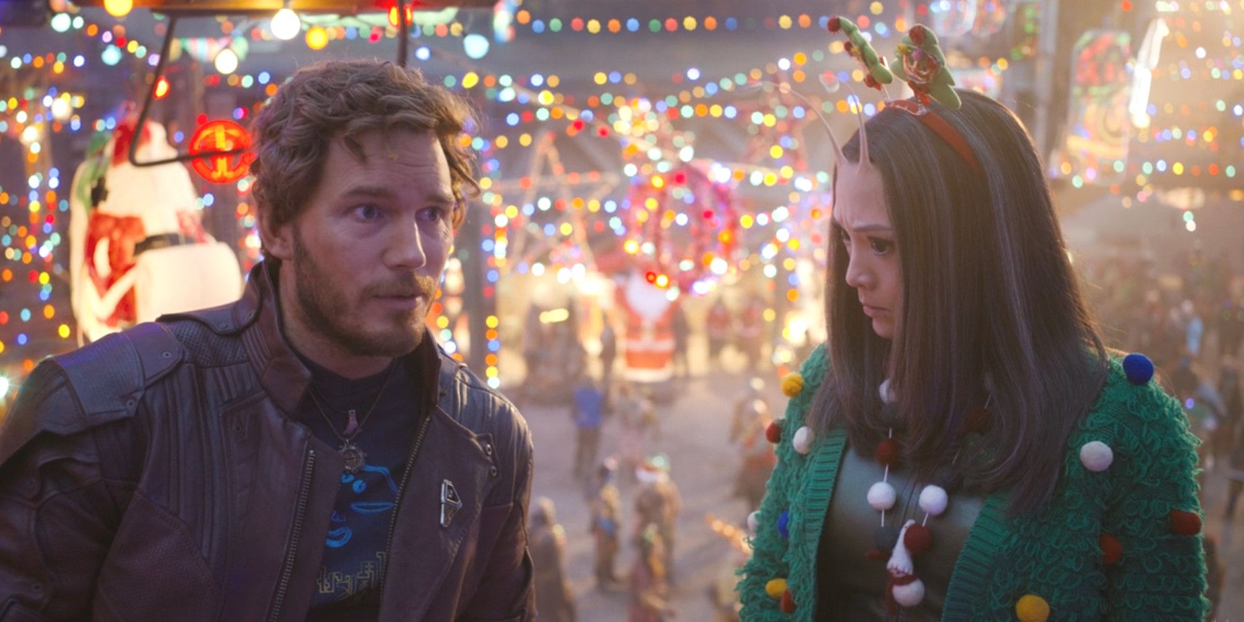 Star Lord e Mantis são irmãos em Guardiões da Galáxia Especial de Natal