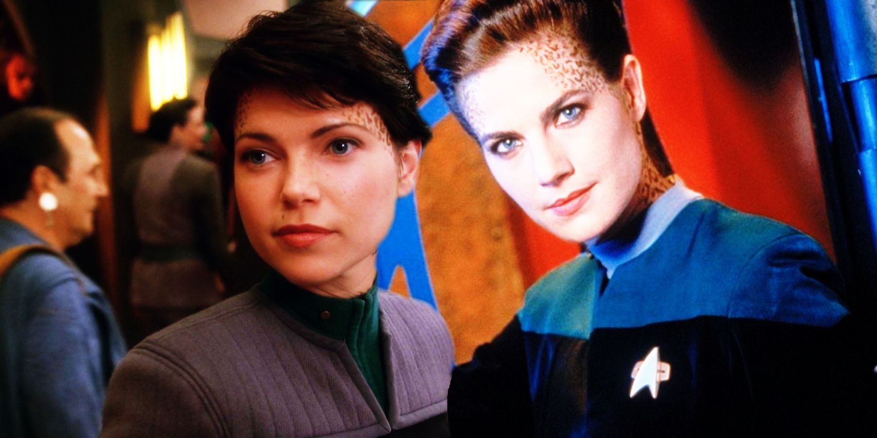 Nicole de Boer as Ezri Dax and Terry Farrell as Jadzia Dax