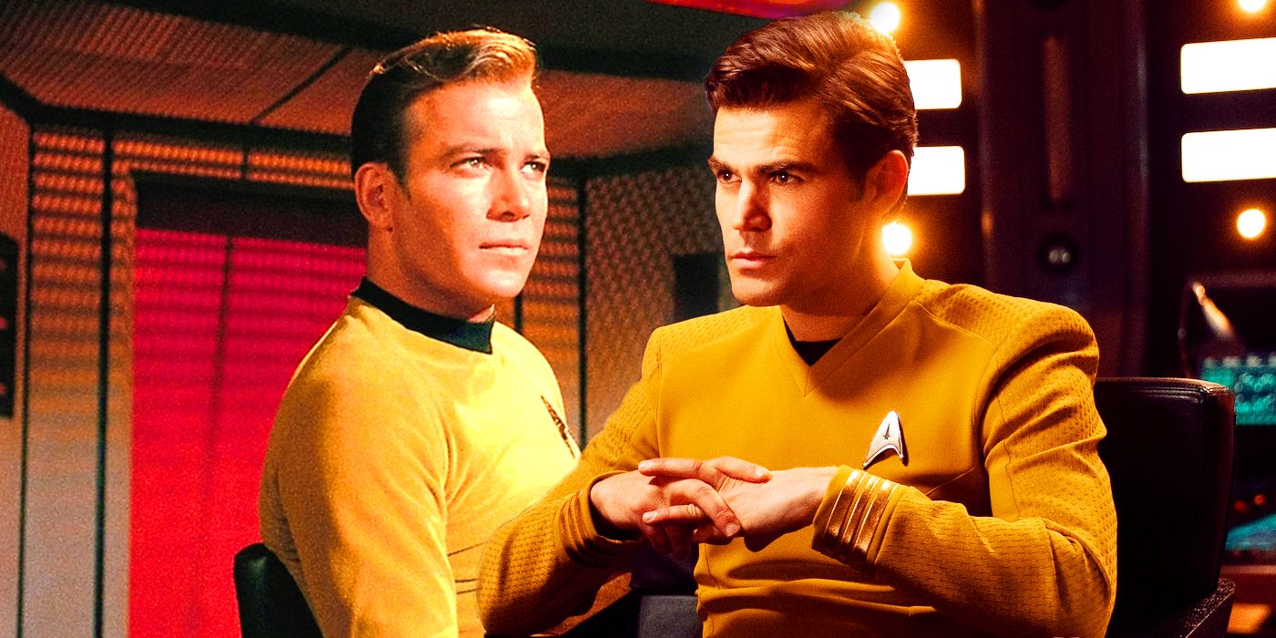 William Shatner as Kirk and Paul Wesley as Kirk in Star Trek