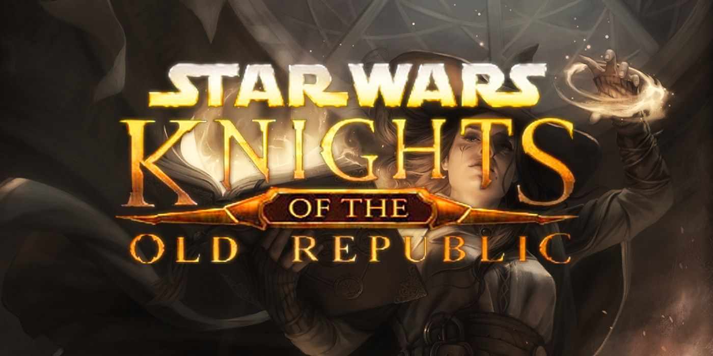 Star Wars: Knights of the Old Republic logo over DnD Tasha background