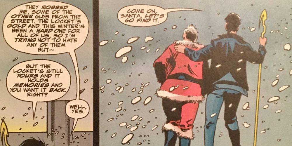Starman helps a homeless man in Starman (1994) #27