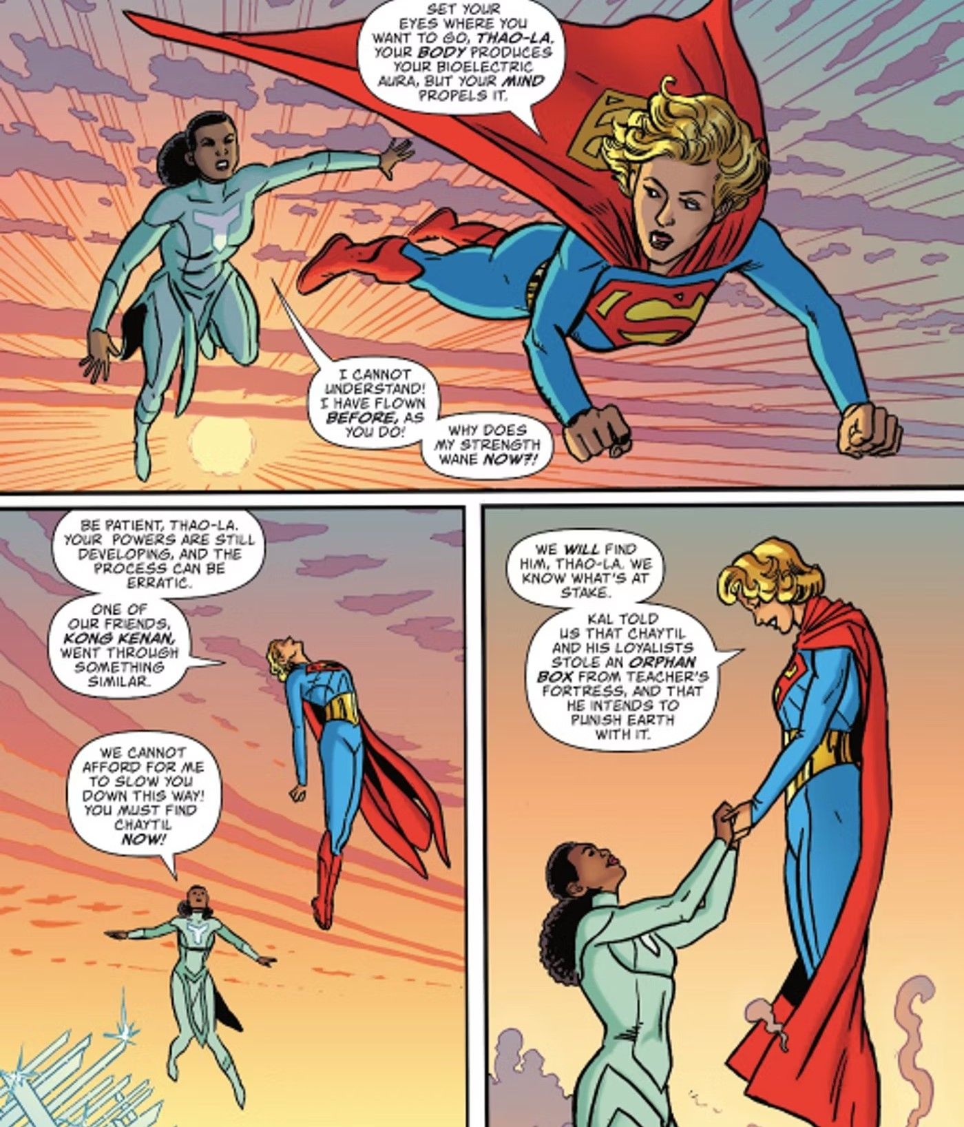 supergirl teaches flying powers
