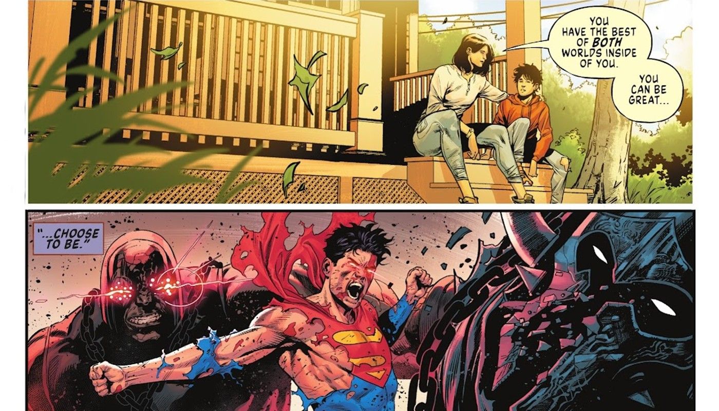 Superman flashback and fights