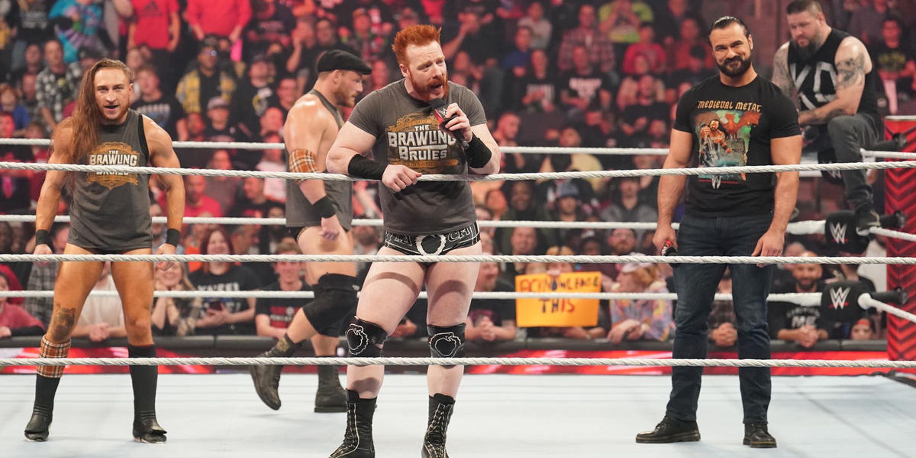 Sheamus whips up the WWE crowd alongside his War Games team ahead of Survivor Series.