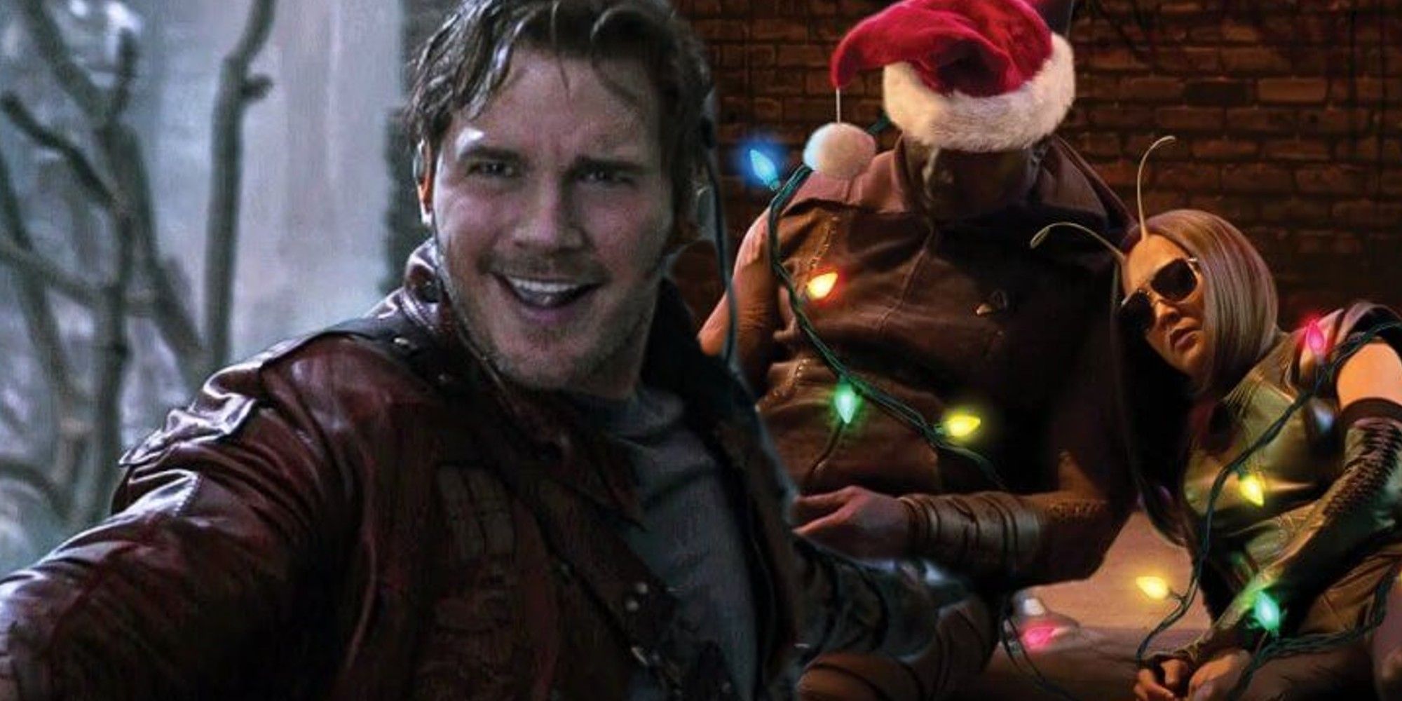 The Guardians of the Galaxy Holiday Special Chris Pratt Dave Bautista and Pom Klementieff as Star Lord Drax and Mantis