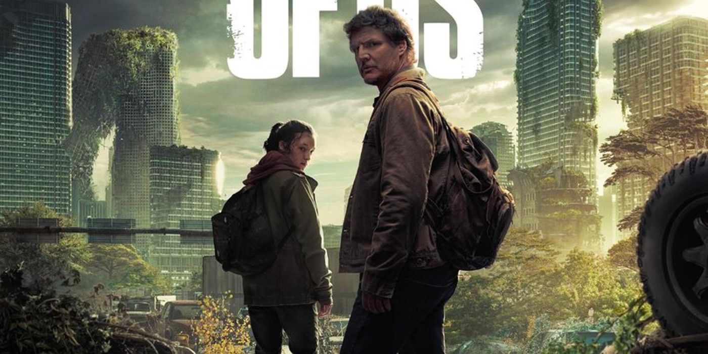 Cartaz do programa da HBO de The Last of Us Pedro Pascal como Joel Bella Ramsey como Ellie