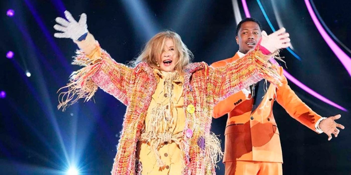 The Masked Singer's Linda Blair and Nick Cannon