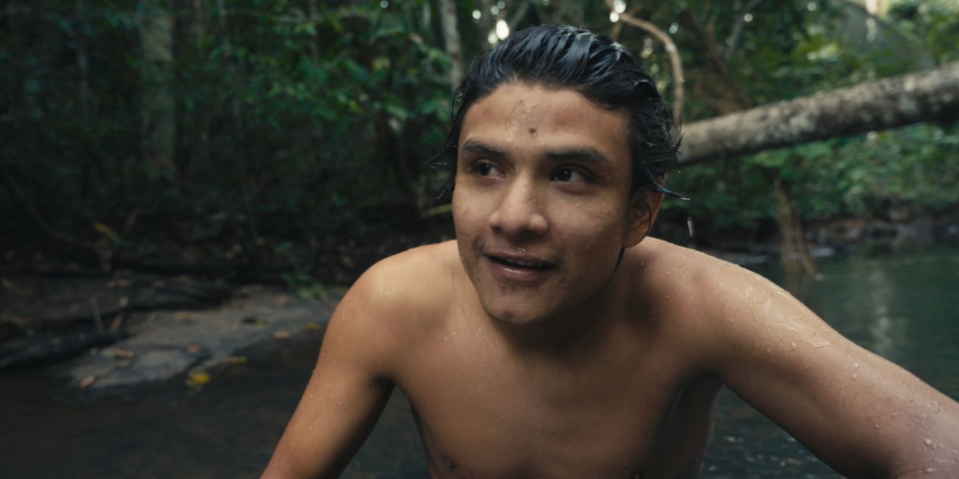 Still from The Territory showing a member of the Amazon's indigenous people.