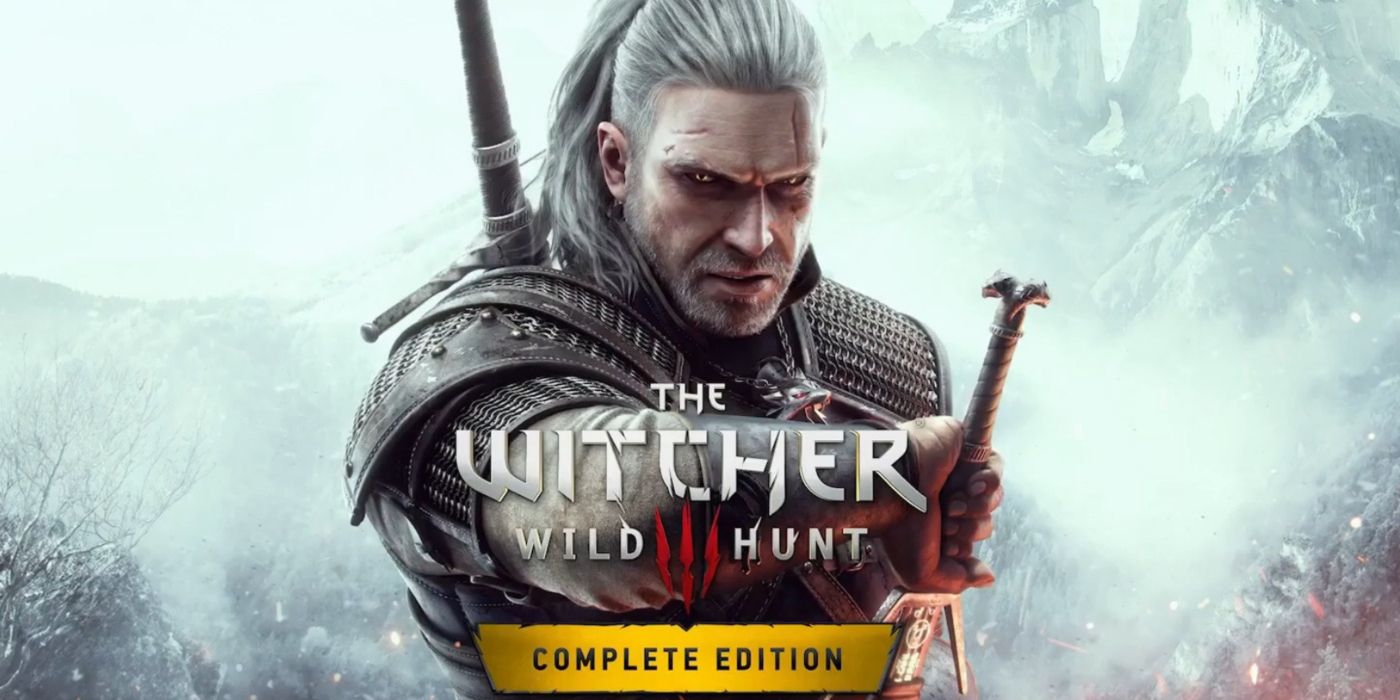 The Witcher 3: Wild Hunt - Complete Edition featuring Geralt drawing his sword.
