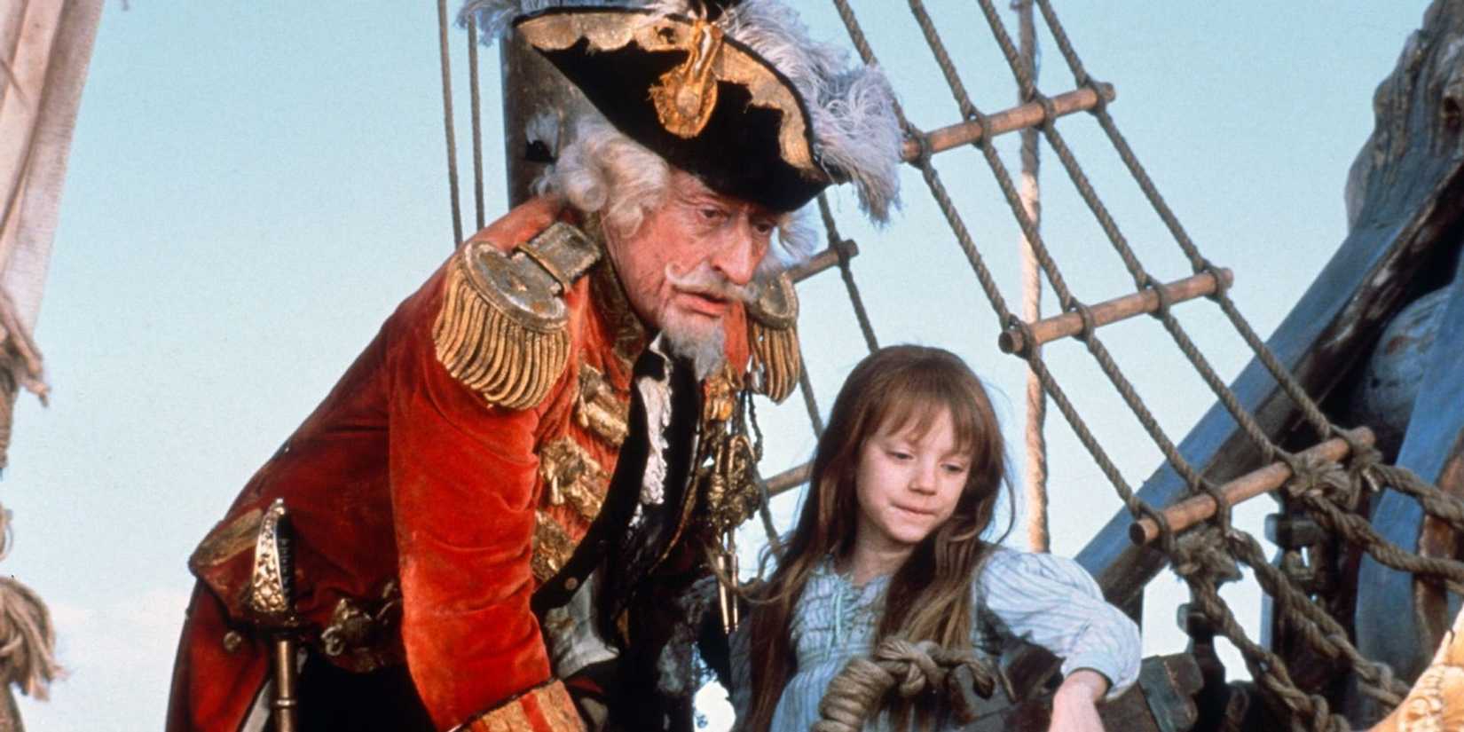 John Neville as Baron Munchausen in his ship in The Adventures of Baron Munchausen.