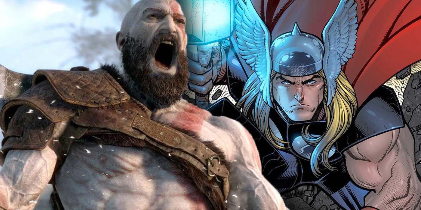 Thor vs Kratos Marvel Comics Fight