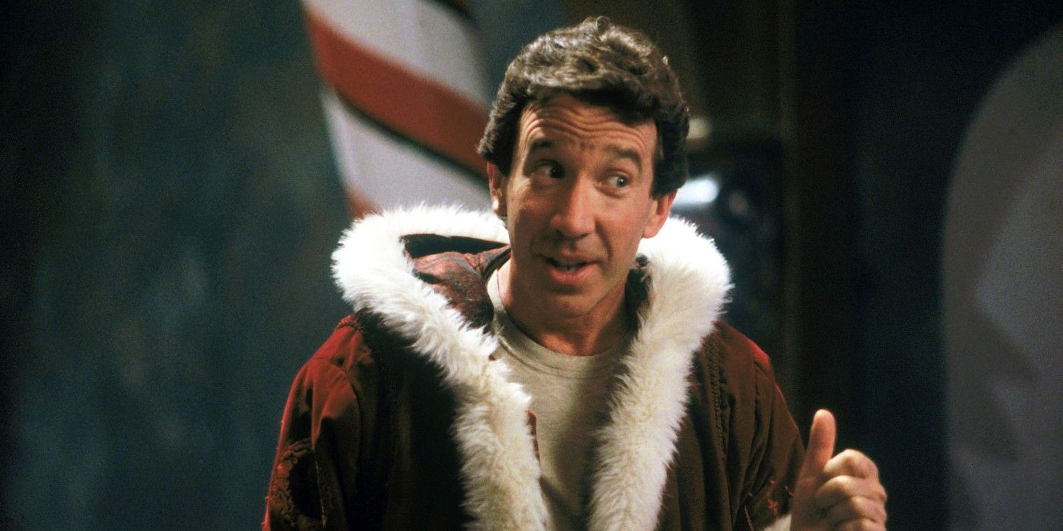 Tim Allen dressed as Santa in the original Santa Clause