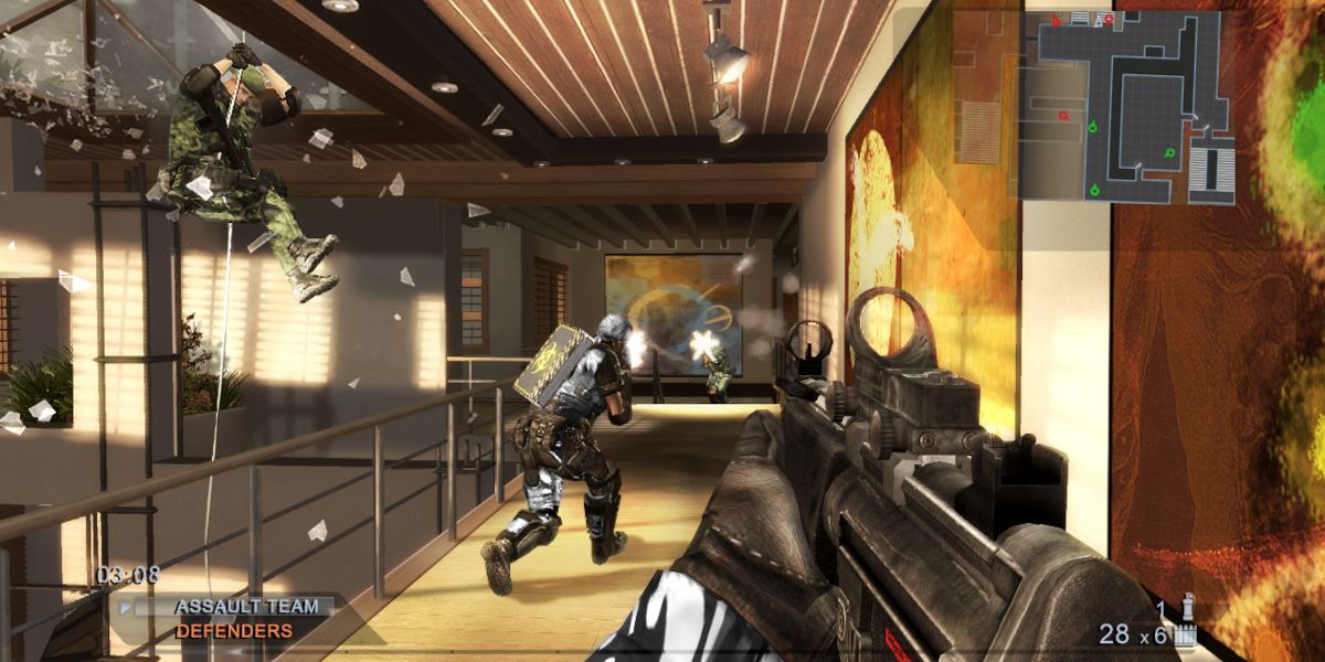 A screenshot of gameplay from Tom Clancy's Rainbow Six Vegas 2.