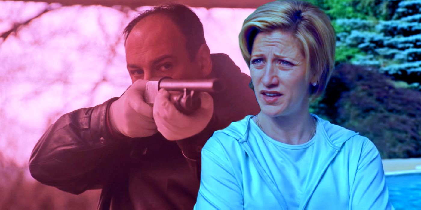 Tony (James Gandolfini), Carmela (Edie Falco) from The Sopranos.