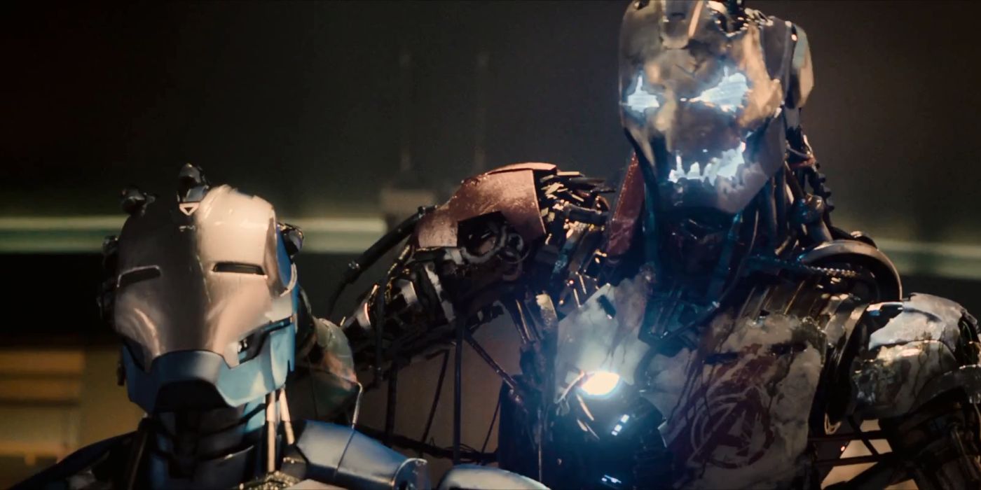 ultron with  iron legion in age of ltron