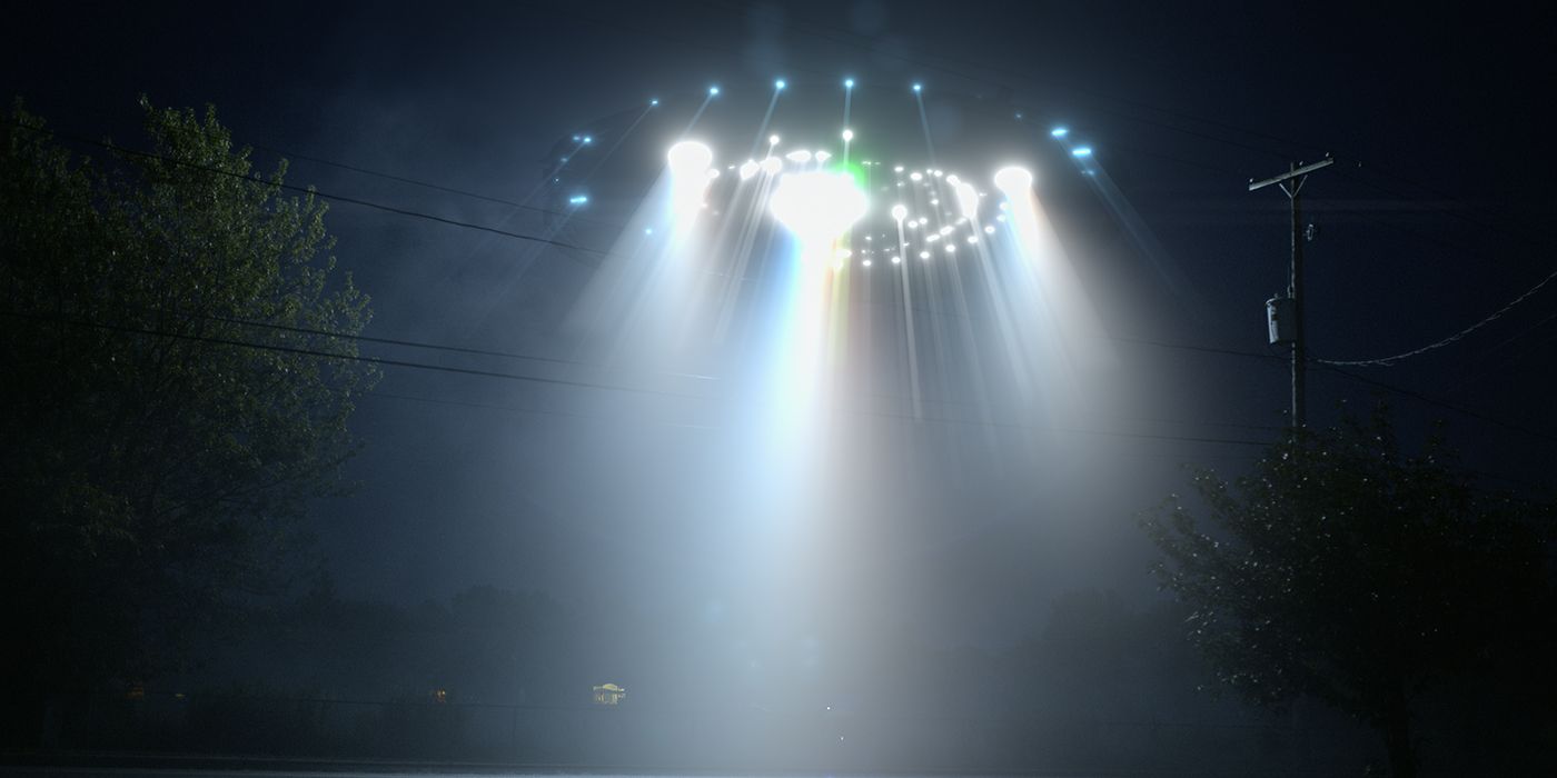 A brightly shining UFO on Unsolved Mysteries