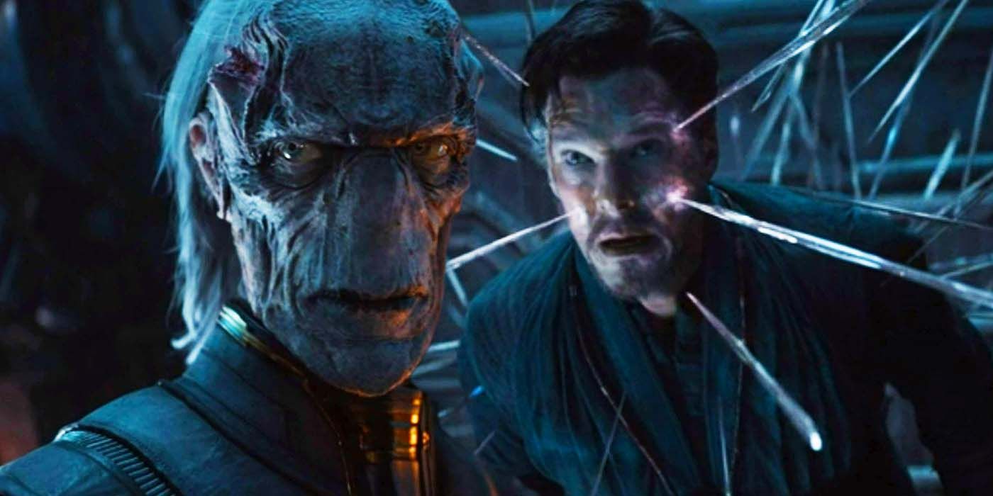 Ebony Maw & Doctor Strange In Infinity War