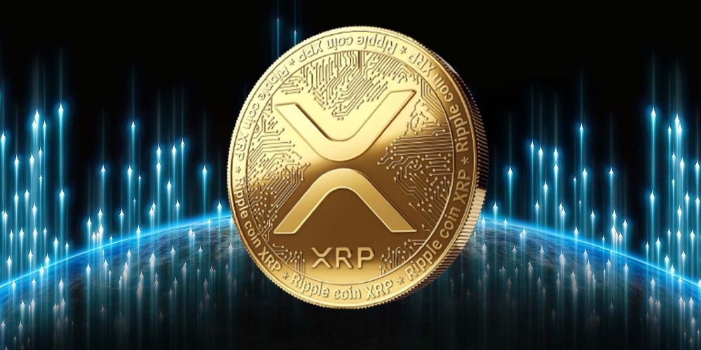The XRP logo is shown