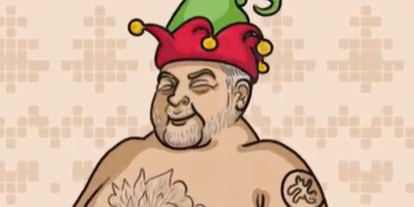 A vulgar Christmas merch of Big Ed Brown from 90 Day Fiancé