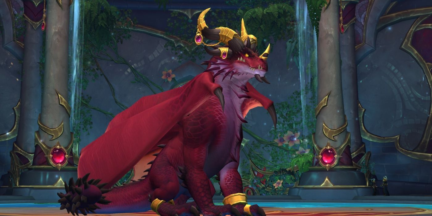 Alexstrasza em sua forma de dragão em World of Warcraft: Dragonflight.