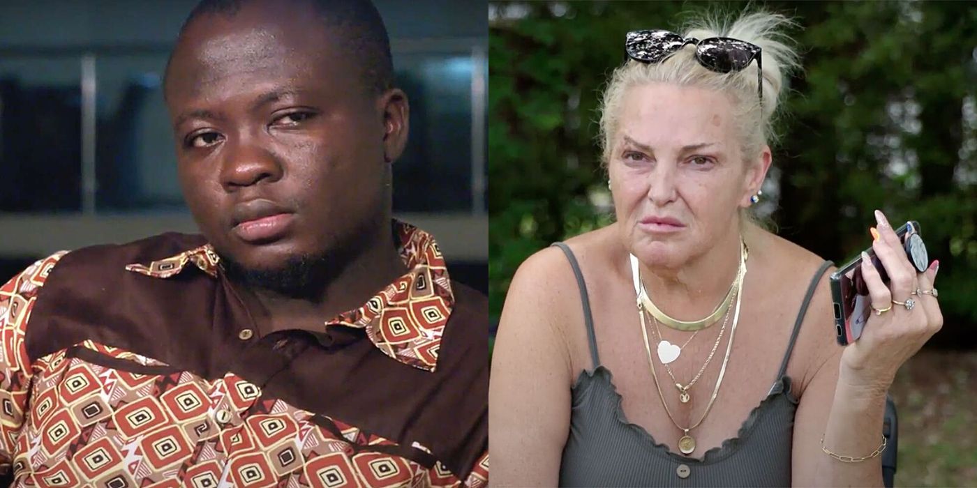 90 Day Fiancé Angela Deem and Michael Ilesanmi side by side images