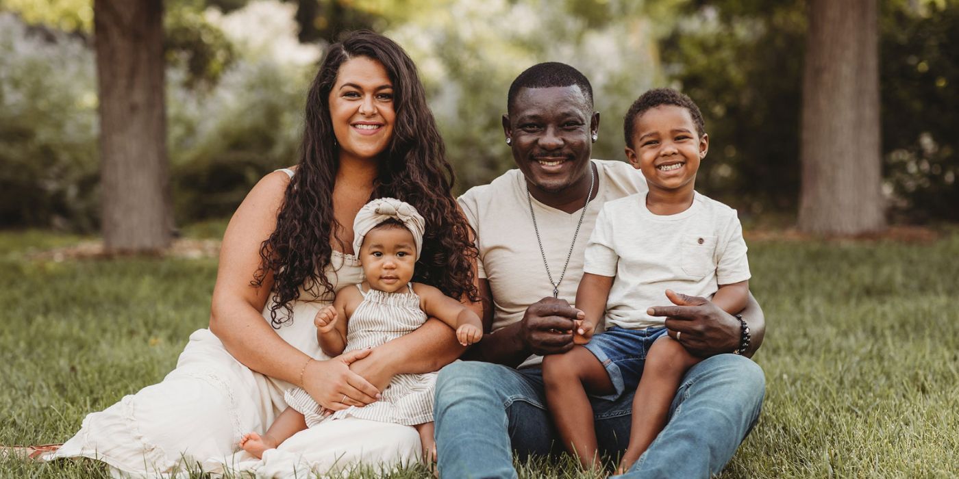 90 Day Fiancé stars Emily Bieberly and Kobe Blaise with kids Scarlett and Koban