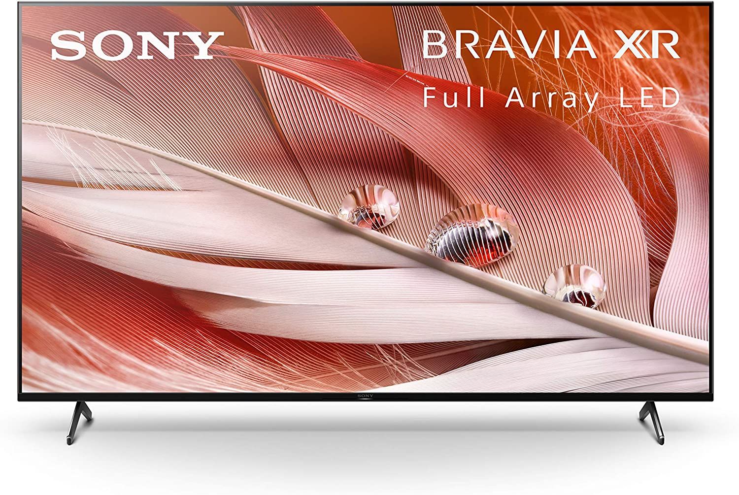 Promo image of the Sony X90J Bravia XR 4K TV.