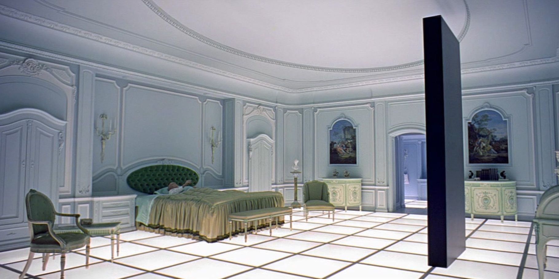 The monolith in the bedroom in 2001: A Space Odyssey