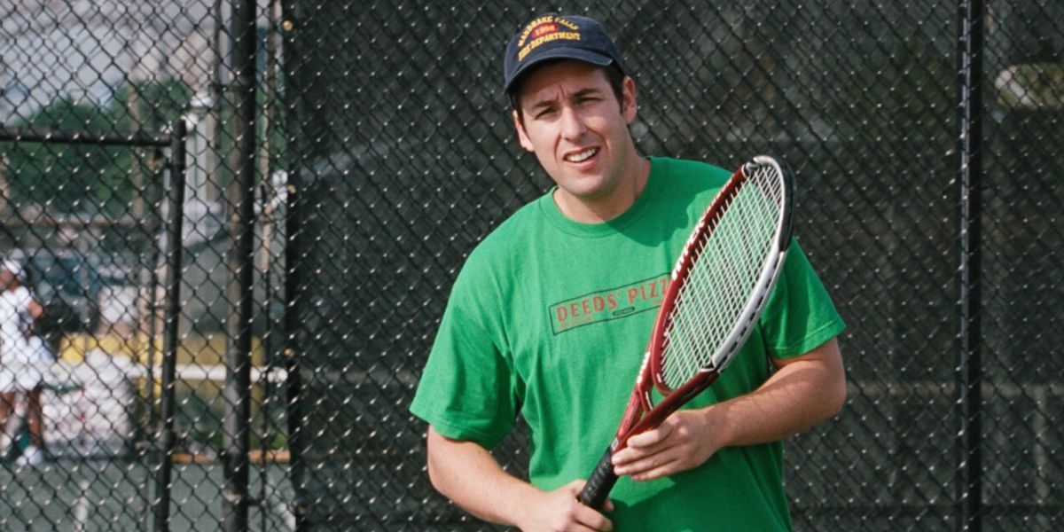 adam sandler plays tennis in mr deeds